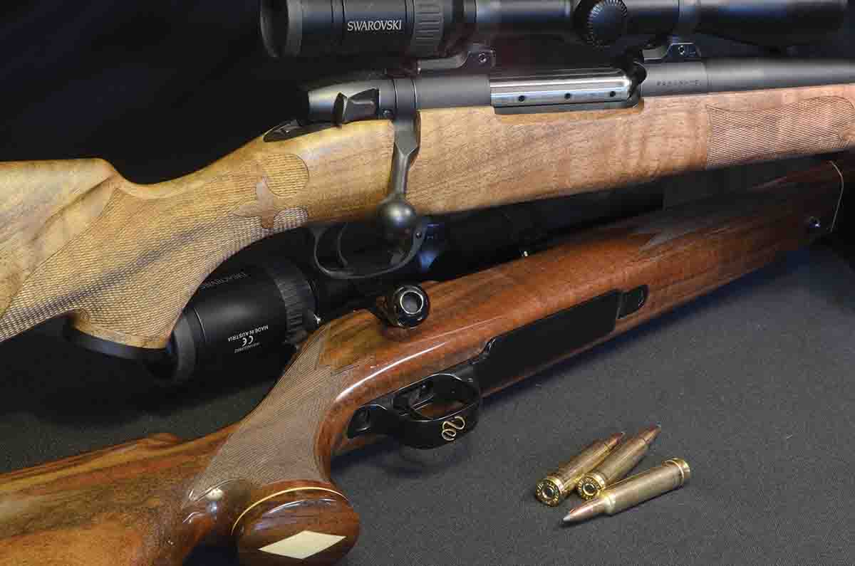 The Weatherby stock, originally considered outlandish in its California styling, was/is a very ergonomic design. Refined by Leonard Mews, it follows sound principles of design, and its form very much follows its function.